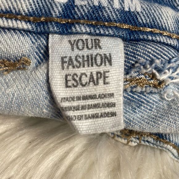 Refuge Women’s Acid Washed Denim Shorts Button Zip Size 7 Vintage - Picture 7 of 9